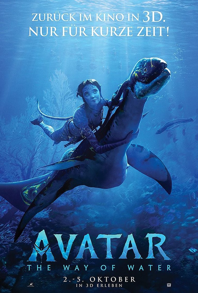 Filmplakat des Films 3D AVATAR 2 - THE WAY OF WATER