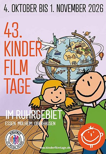 Filmplakat des Films DIE SCHATZSUCHE IM BLAUMEISENTAL - 43. KINDERFILMTAGE IM RUHRGEBIET