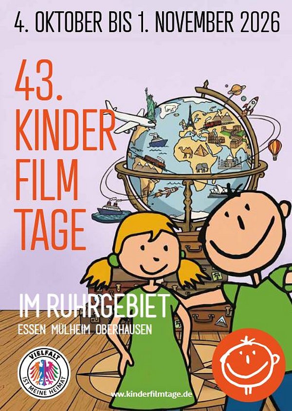 Filmplakat des Films AB MORGEN BIN ICH MUTIG - 43. KINDERFILMTAGE IM RIHRGEBIET