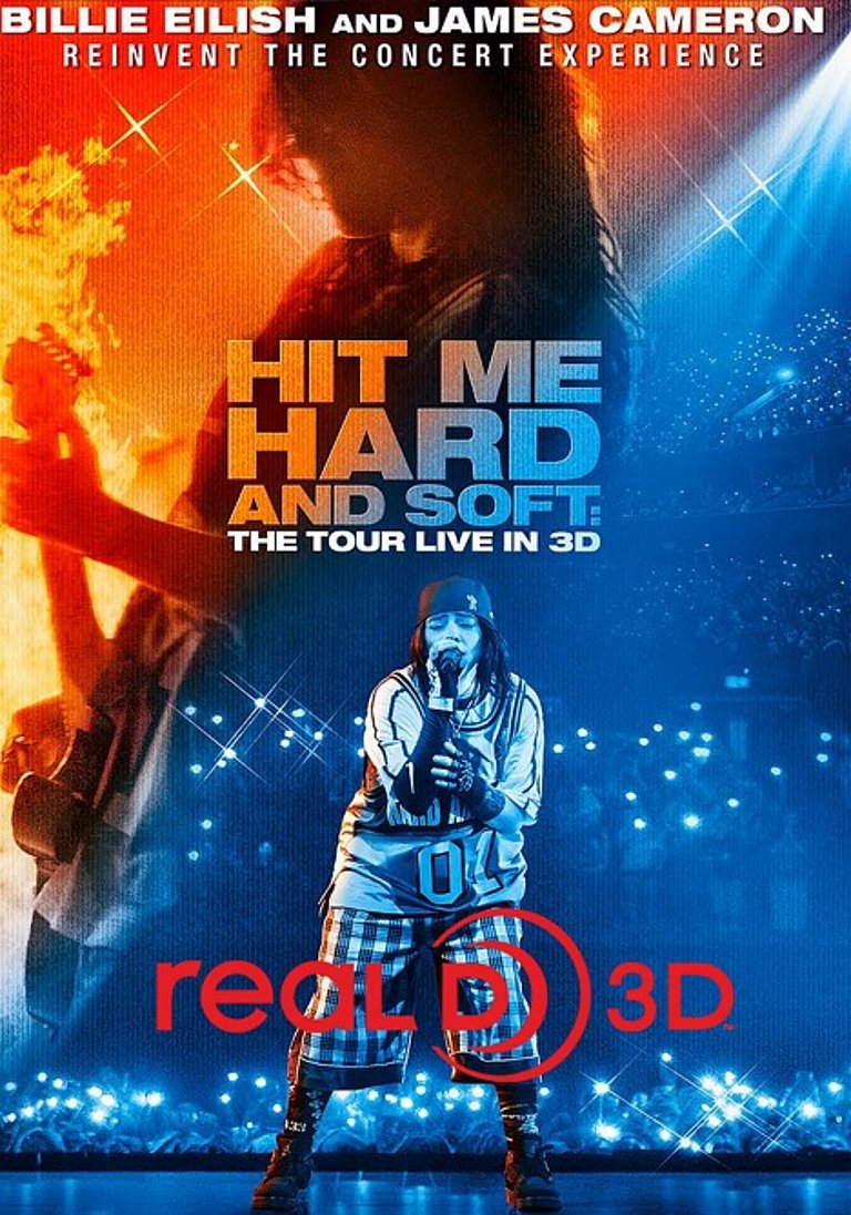 Filmplakat des Films 3D BILLIE EILISH - HIT ME HARD AND SOFT THE TOUR