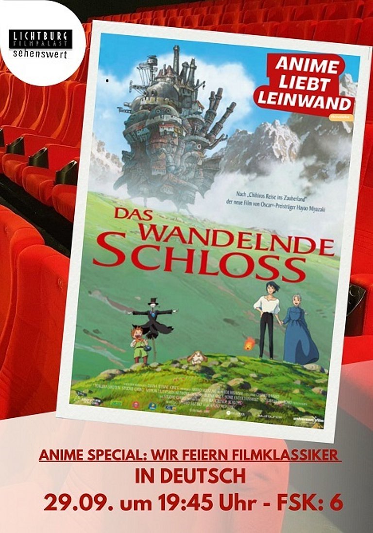 Filmplakat des Films DAS WANDELNDE SCHLOSS - ANIME SPECIAL