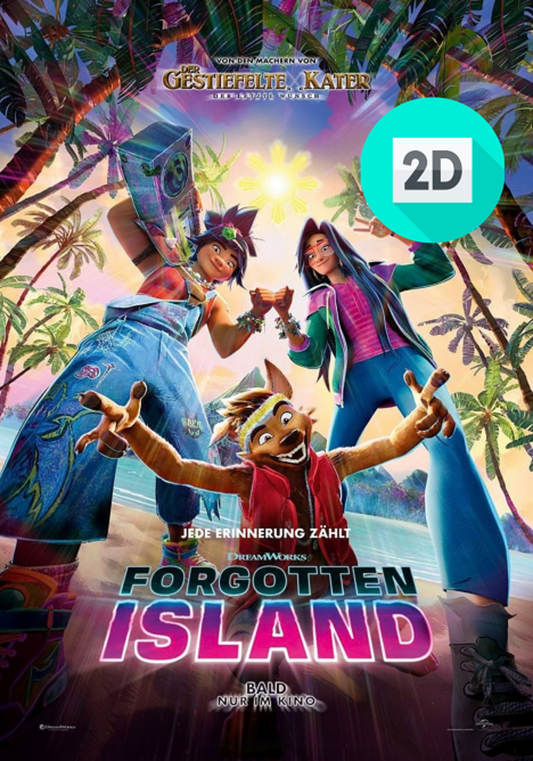 Filmplakat des Films 2D FORGOTTEN ISLAND