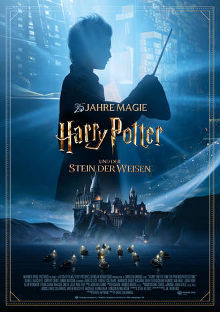 Filmplakat des Films HARRY POTTER UND DER STEIN DER WEISEN - JUBILÄUM 25 JAHRE