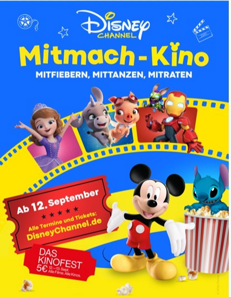 Filmplakat des Films DISNEYS MITMACHKINO 12 + 13.09.2026