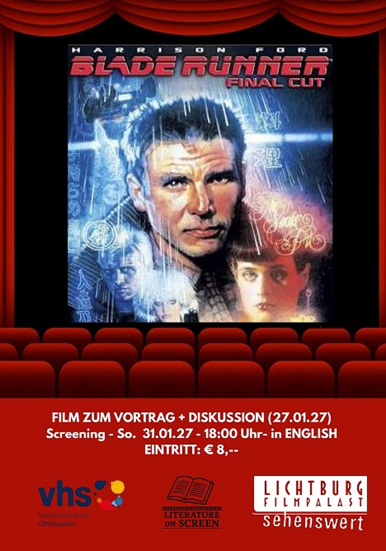 Filmplakat des Films LITERATUR ON SCREEN: BLADE RUNNER in ENGLISH - FINAL CUT