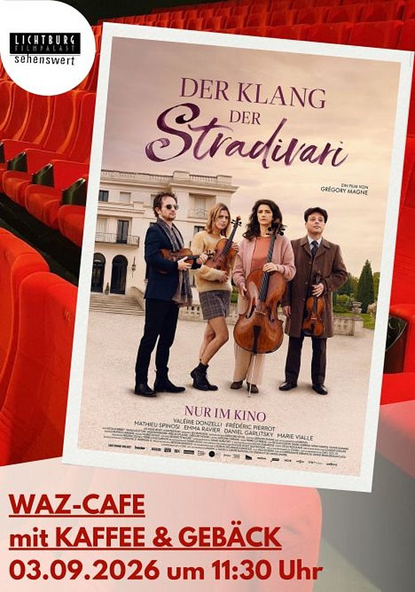 Filmplakat des Films DER KLANG DER STRADIVARI - WAZ CAFE