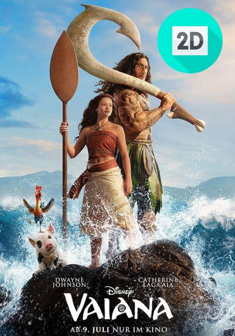 Filmplakat des Films 2D VAIANA - LIVE ACTION