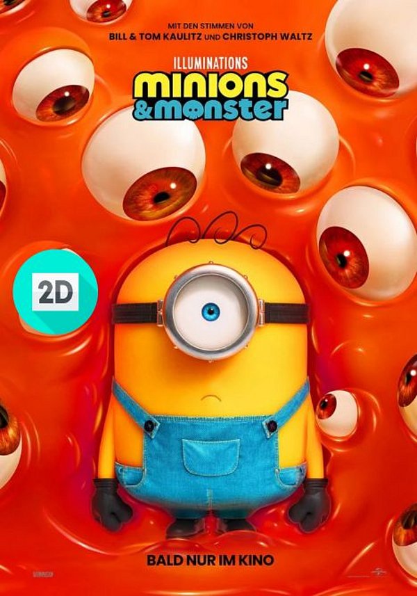 Filmplakat des Films 2D - MINIONS & MONSTER