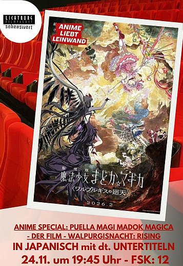 Filmplakat des Films PUELLA MAGI MADOK MAGICA - DER FILM - WALPURGISNACHT: RISING - ANIME SPECIAL