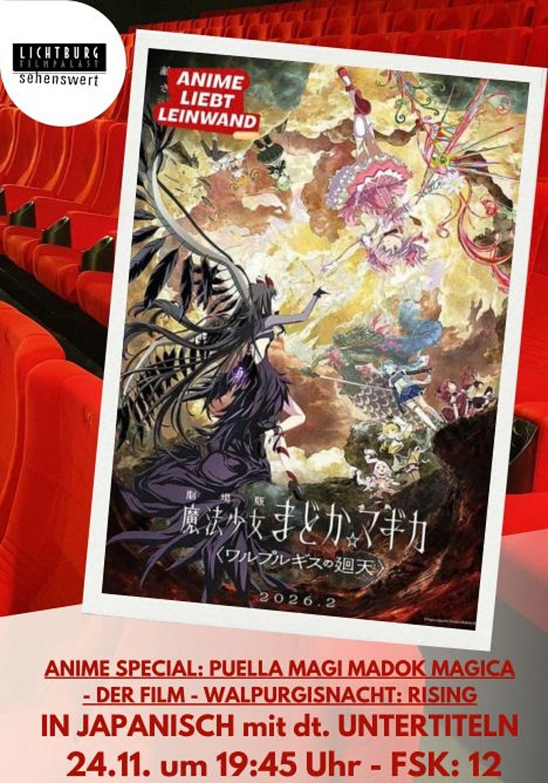 Filmplakat des Films PUELLA MAGI MADOK MAGICA - DER FILM - WALPURGISNACHT: RISING - ANIME SPECIAL