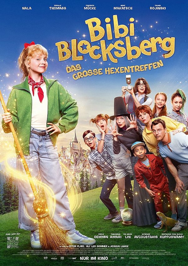 Filmplakat des Films BIBI BLOCKSBERG - DAS GROSSE HEXENTREFFEN - 43. KINDERFILMTAGE IM RUHRGEBIET