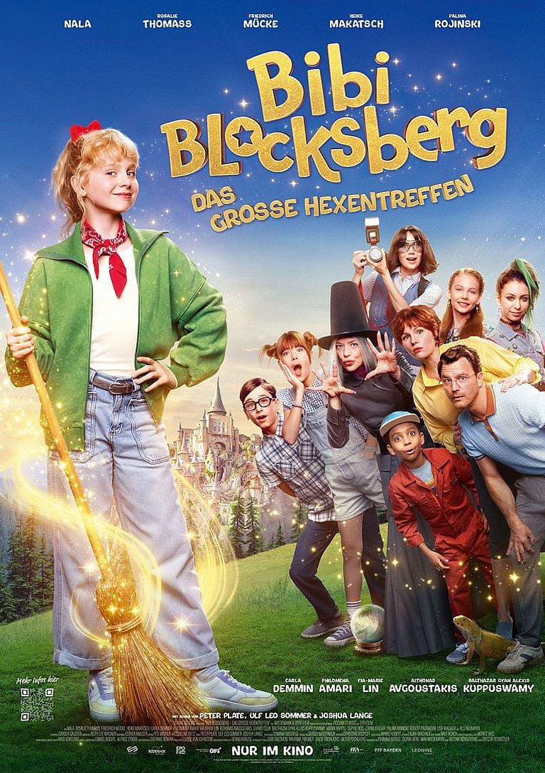 Filmplakat des Films BIBI BLOCKSBERG - DAS GROSSE HEXENTREFFEN - 43. KINDERFILMTAGE IM RUHRGEBIET