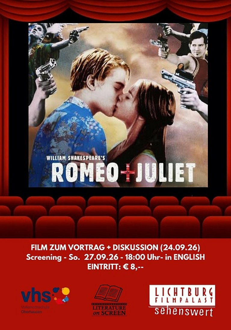 Filmplakat des Films LITERATUR ON SCREEN: ROMEO + JULIET in ENGLISH