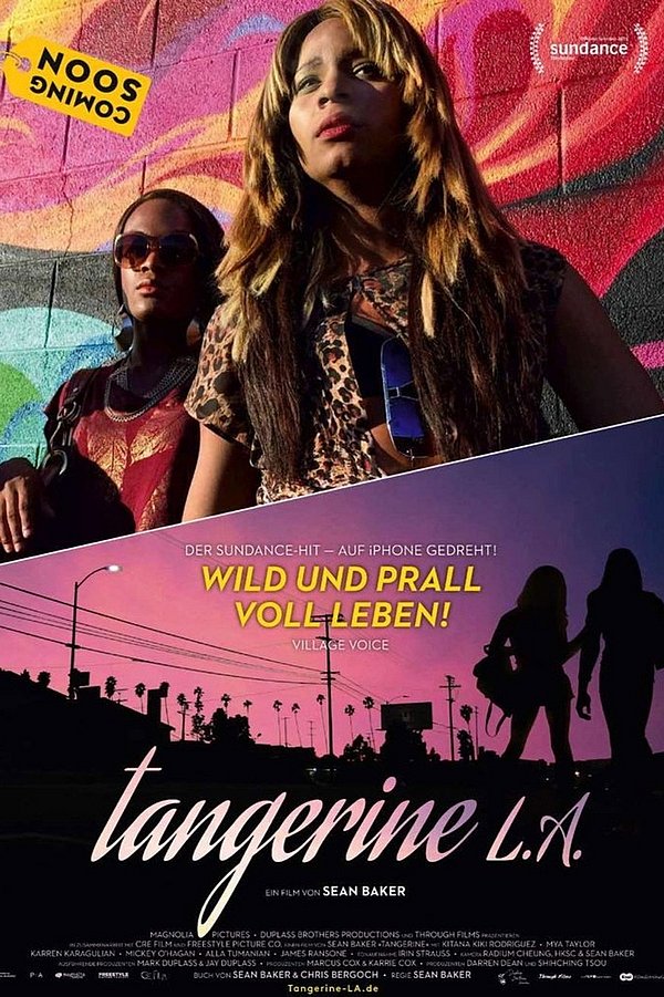 Filmplakat des Films TANGERINE L.A. OMU QUEER CINEMA · TRANS STORIES