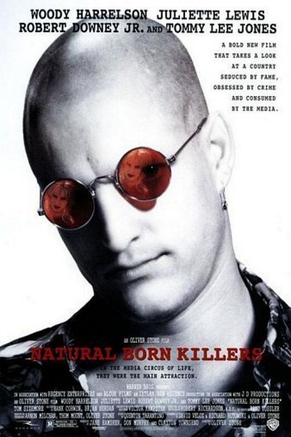 Filmplakat des Films NATURAL BORN KILLERS in ENGLISH - FREAKY FRIDAY