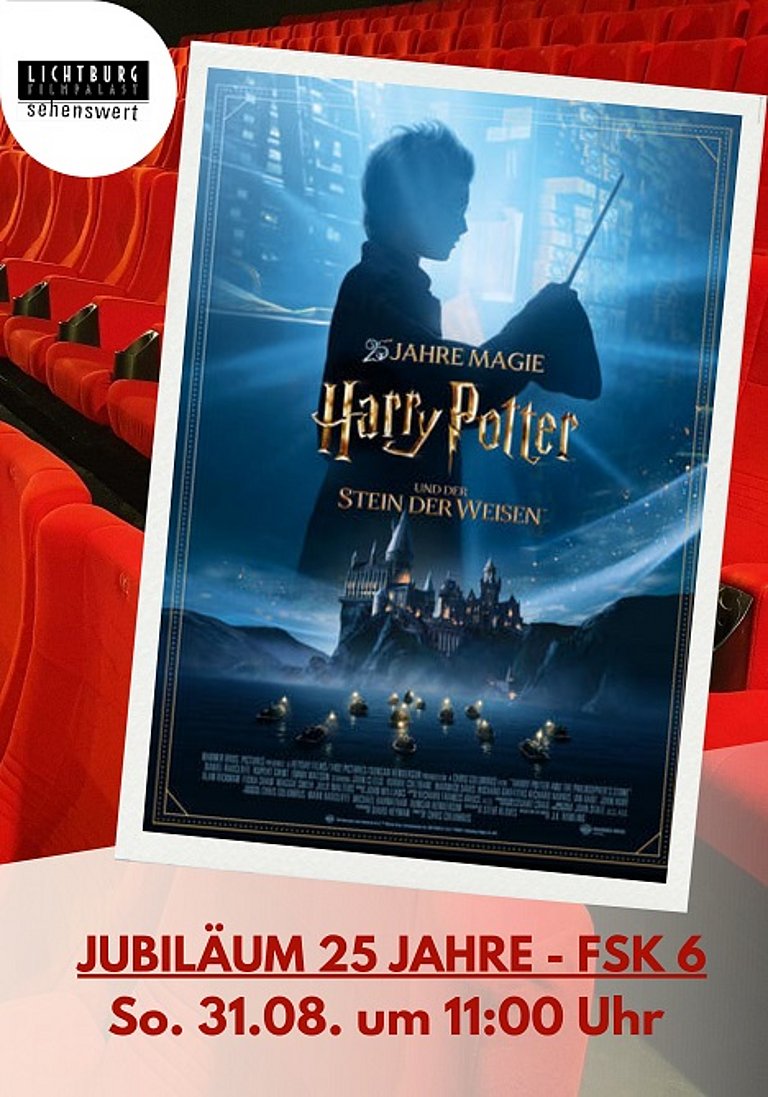 Filmplakat des Films HARRY POTTER UND DER SETIN DER WEISEN - JUBILÄUM 25 JAHRE